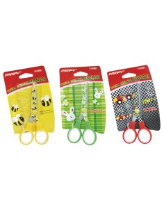 TIJERA ESCOLAR 5" DECORADA. COL.VARIADOS