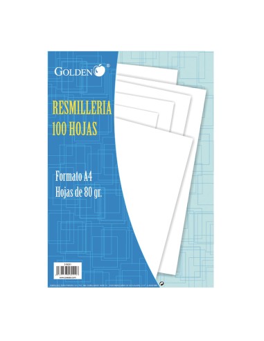 FOLIOS BLANCOS A4. 80GR. PAQ.100H.