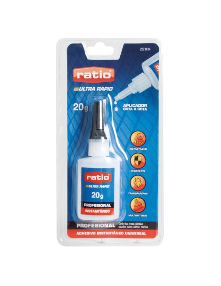 ADHESIVO CIANOCRILATO 20 G. RATIO