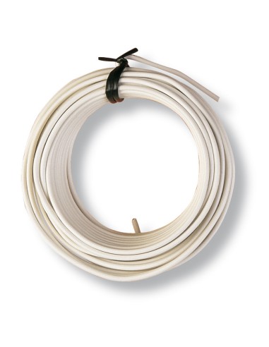 ALAMBRE Hº.PLAST.BLANCO ROLLO 20M.