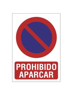 SEÑAL 210X297 PVC PROHIBIDO APARCAR