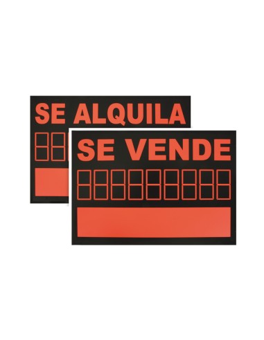SEÑAL PVC SE VENDE/SE ALQUILA 350X500MM