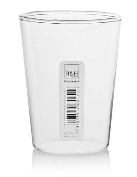 VASO TE BOROSILICATO 25 CL.