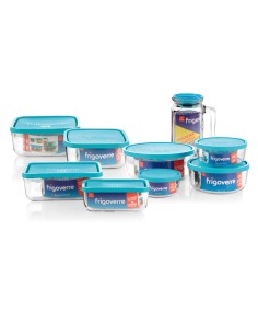 HERMETICO FRIGOVERRE 15CM. TAPA AZUL