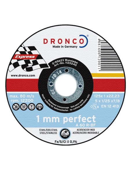 DISCO CORTE FINO PERFECT 115X1.0MM.DRONC