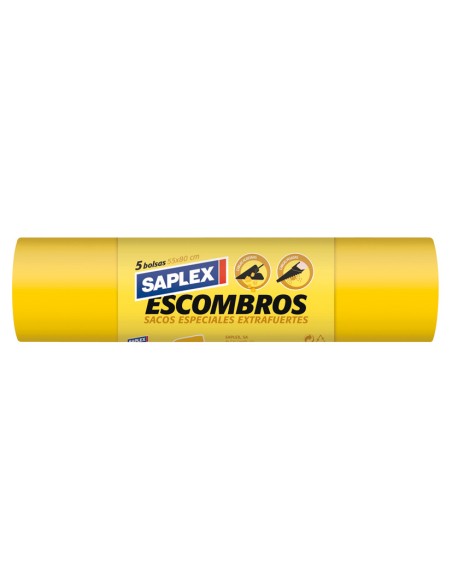 SACO ESCOMBROS 55X80CM. 5 UNIDADES