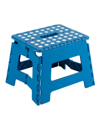 TABURETE PLEGABLE 29X22X27 CM. AZUL