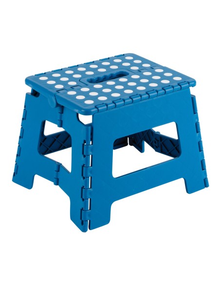 TABURETE PLEGABLE 29X22X27 CM. AZUL