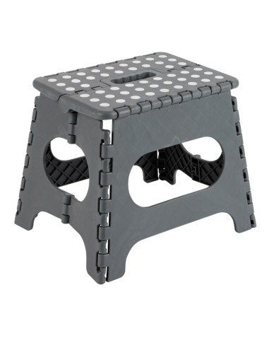 TABURETE PLEGABLE 29X22X27 CM. GRIS