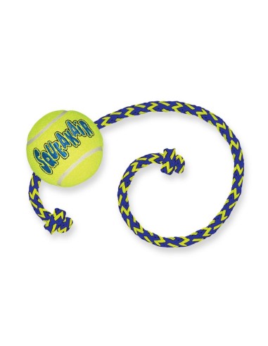 KONG Air Squeaker Pelota de Tenis con Cuerda