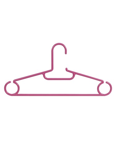 PERCHA PLASTICO 5 UN. 40CM ROSA HABITEX