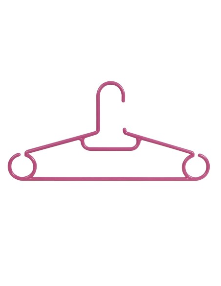 PERCHA PLASTICO 5 UN. 40CM ROSA HABITEX