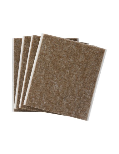 FIELTRO ADHES. 100X85 MARRON BL.4 PIEZAS