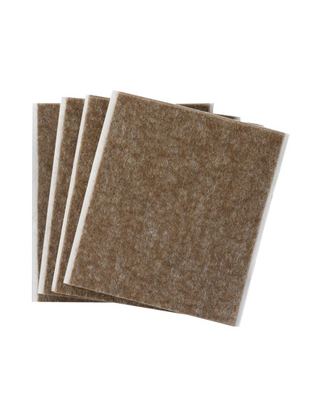 FIELTRO ADHES. 100X85 MARRON BL.4 PIEZAS