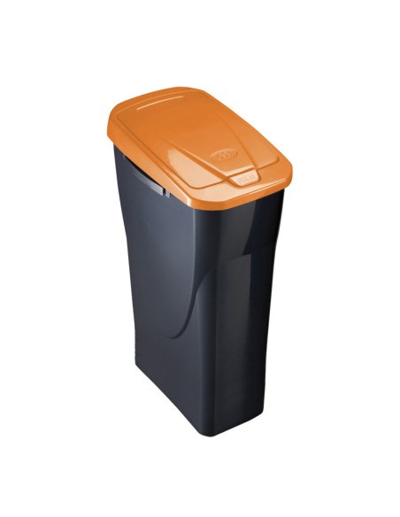 CUBO ECOBIN 25L. CON TAPA NARANJA
