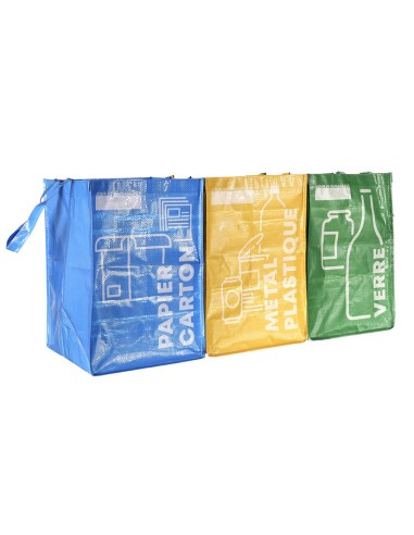 BOLSA DE RECICLAJE X 3. 40X80X25 CM.