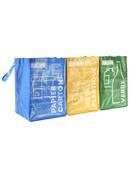 BOLSA DE RECICLAJE X 3. 40X80X25 CM.