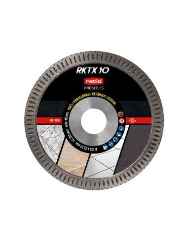 DISCO TURBO PORCELANICO RKTX10 125MM.