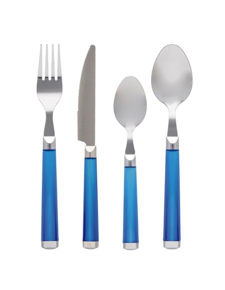 SET 24 CUBIERTOS M/AZUL STYLO QD