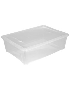 CAJA  MULTIUSOS 25L 55X39XH.16CM TRANSP.