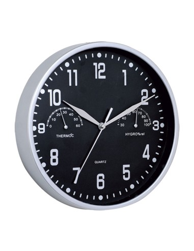 RELOJ TERMOMETRO/HIGROMETRO DIAM.25