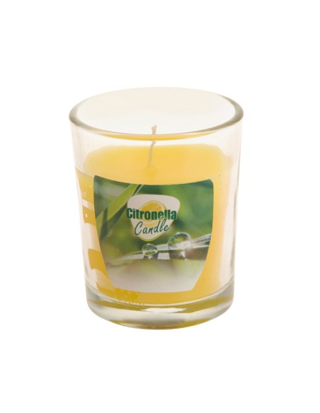 VELA CITRONELA. VASO VIDRIO
