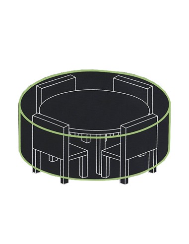FUNDA MESA JARDÍN Ø 180 CM. POL.