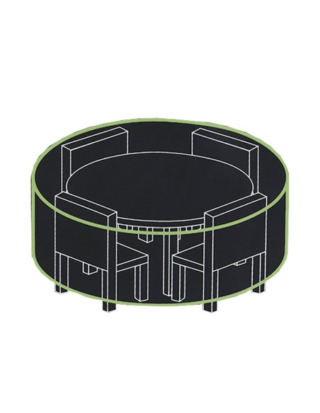 FUNDA MESA JARDÍN Ø 180 CM. POL.