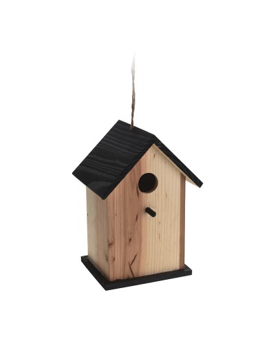 CASITA MADERA PÁJAROS 15X13XH22CM