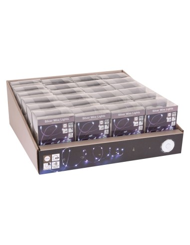 ILUMINACION 160 LUCES BCO.FRIO A PILAS