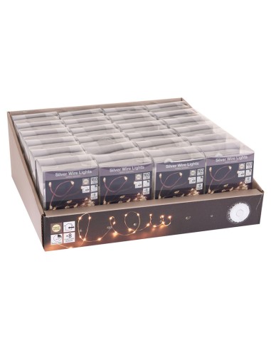 ILUMINACION 160 LUCES BCO.CALIDO A PILAS