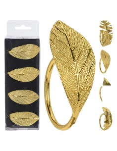 SERVILLETERO HOJA DORADA PACK 4 UN.