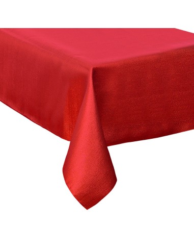 MANTEL 140x360CM.ROJO 100% POLIESTER