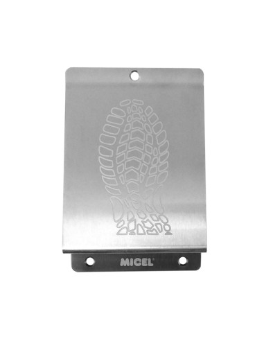 PLACA PISA PUERTA. INOX. 98xh148 mm.