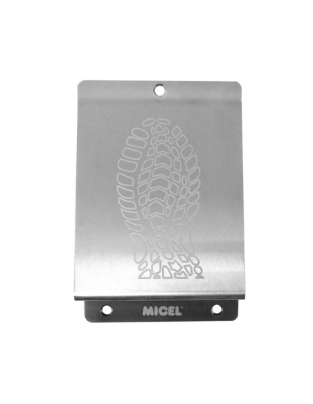 PLACA PISA PUERTA. INOX. 98xh148 mm.