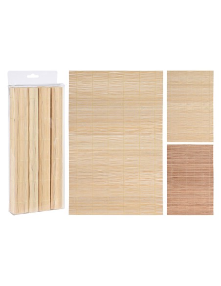 MANTEL INDIVIDUAL BAMBU, JGO. 4 UNIDADES