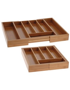 BANDEJA CUBIERTOS BAMBU 34X28-40 CM.