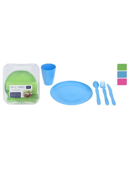 SET PLATOS PICNIC 31 PZAS. SURTIDOS