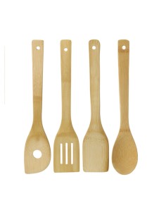 SET CUCHARAS BAMBU + SOPORTE