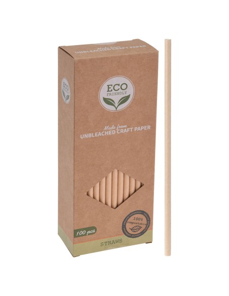 CAÑITAS DE PAPEL KRAFT, CAJA 100 UN.