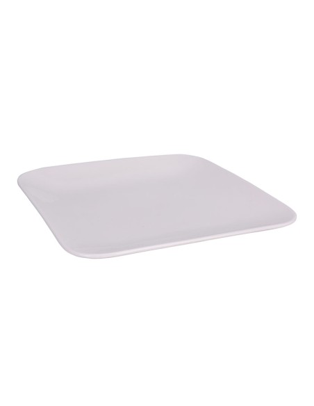 PLATO PORCELANA 21X21 CM. BLANCO