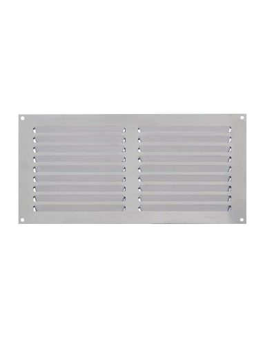 REJILLA VENTILACION AL 15X30 0.6MM PLATA