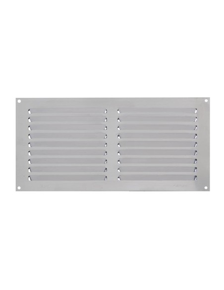 REJILLA VENTILACION AL 15X30 0.6MM PLATA