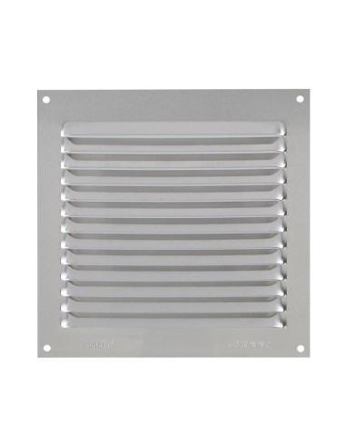 REJILLA VENTILACION AL 15X15 0.6MM PLATA