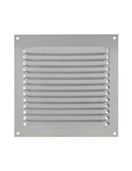 REJILLA VENTILACION AL 15X15 0.6MM PLATA