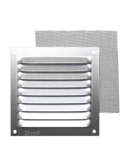 REJILLA VENTILACION AL 10X10 C/MOSQ PLAT