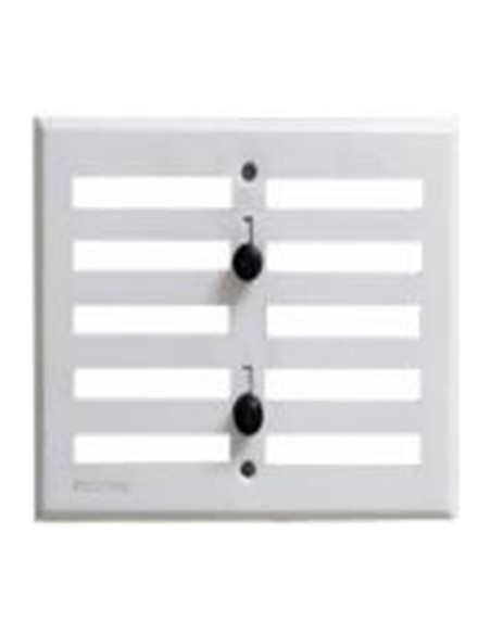 REJILLA VENTILACION REGULABLE 17X13 BL