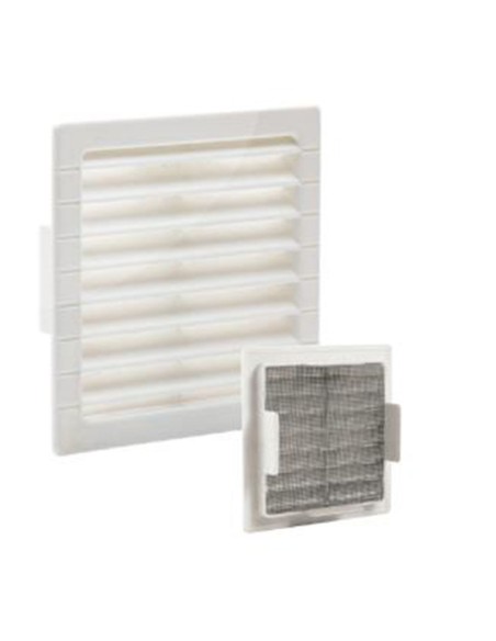 REJILLA EMPOTR C/PAT+MOSQ 10X10CM ABS BL