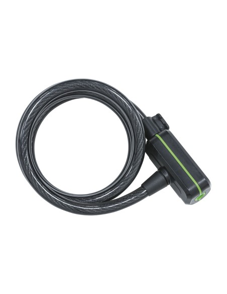 CANDADO CABLE ESPIRAL LLAVE. 180 CM.