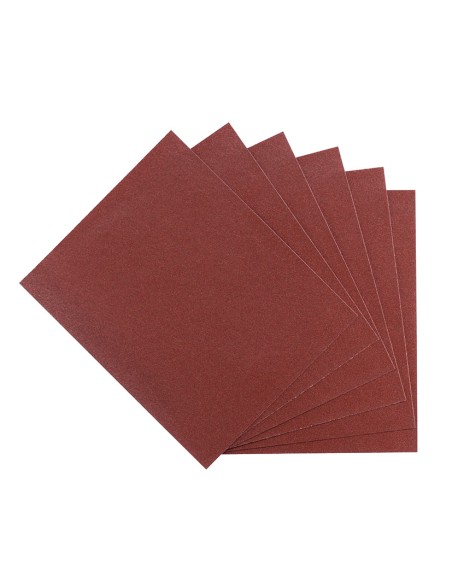 6 HOJAS PAPEL LIJA  230X280 SURTIDO RAT